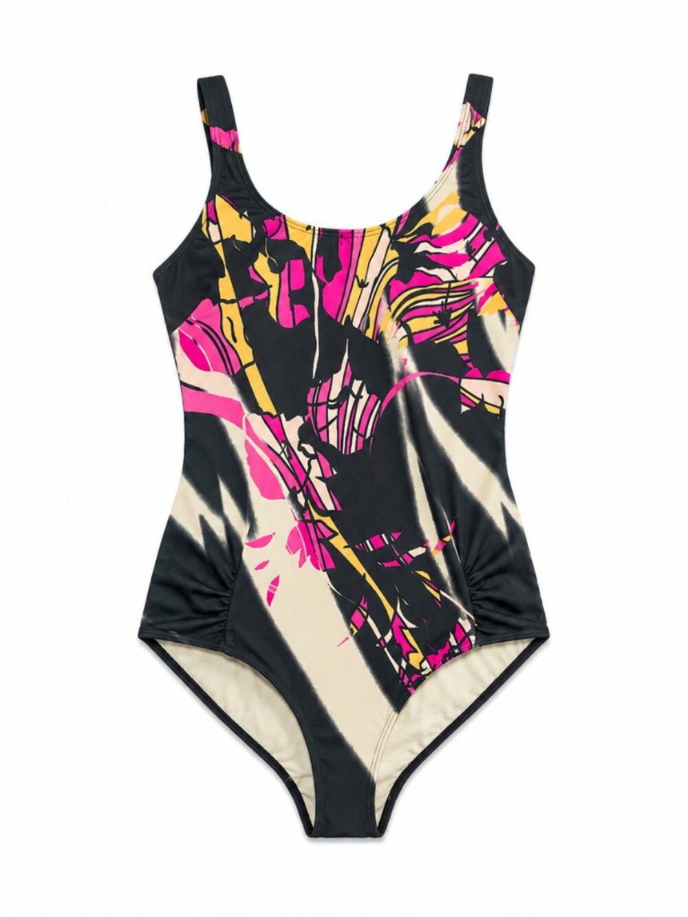 Vintage One-Piece Floral Bathing Suit, Size 2XL